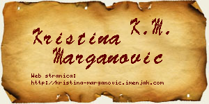 Kristina Marganović vizit kartica
